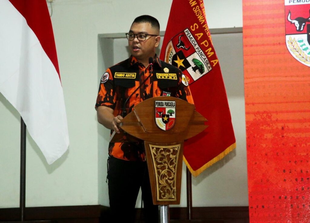 Plt Ketua Umum Sapma Pemuda Pancasila Yando Aditya, M.Han
